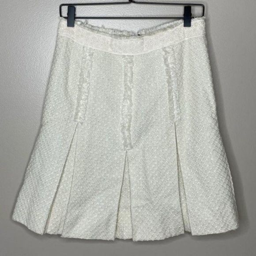 Tory Burch Ivory Boucle Skirt‎